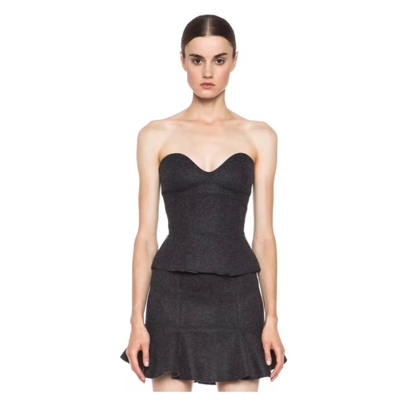 SOLD ISABEL MARANT Freja merino wool-felt mini skirt - Picture 4 of 10